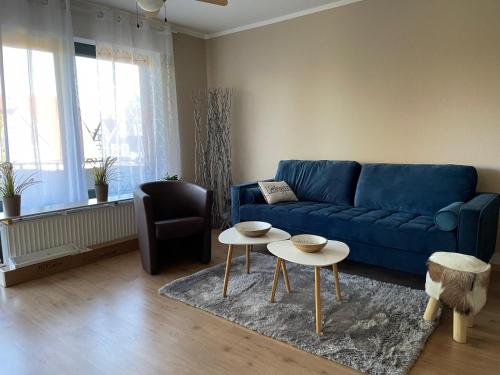 Χώρος καθιστικού στο Wohnung Mit Balkon Im Zentrum von Rheda