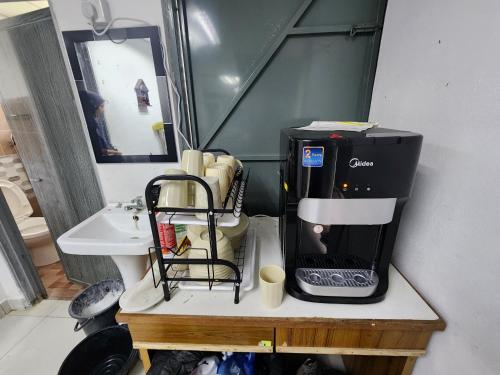 Dapur atau dapur kecil di WANN HomeStay
