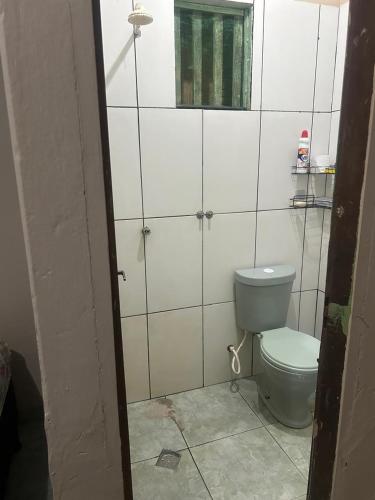 Koupelna v ubytování KitNet com cozinha e ar