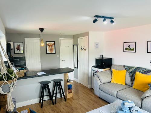 Posezení v ubytování West Moor View Apartment