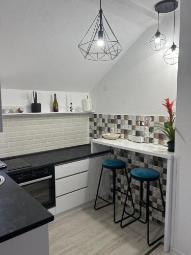 Dapur atau dapur kecil di Apartment AS