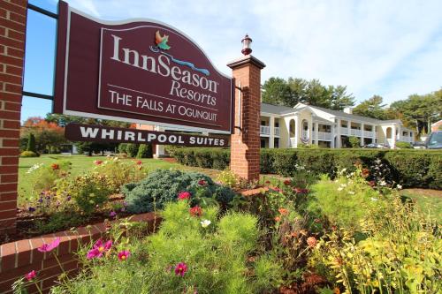a sign for the innacsott resort the falls of concord at InnSeason Resorts The Falls at Ogunquit in Ogunquit