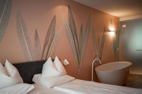 Koupelna v ubytování Boutique Hotel Imperialart