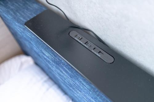 a close up of a cell phone in a laptop at Villa Blue Terasu 宮古島 in Matsubara