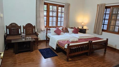 Postel nebo postele na pokoji v ubytování The Chalet