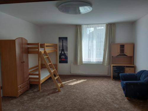 Postel nebo postele na pokoji v ubytování Apartmán Nová Cerekev