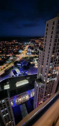 Vedere generală la Scopia sau o vedere a orașului de la acest apartament