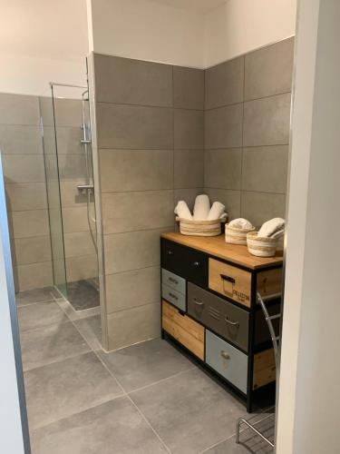 Kúpeľňa v ubytovaní Appartement - Maison "Le pied à terre 1" PORTICCIO