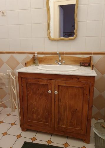 Bilik mandi di Chambres d'hôtes La Hourqueyre