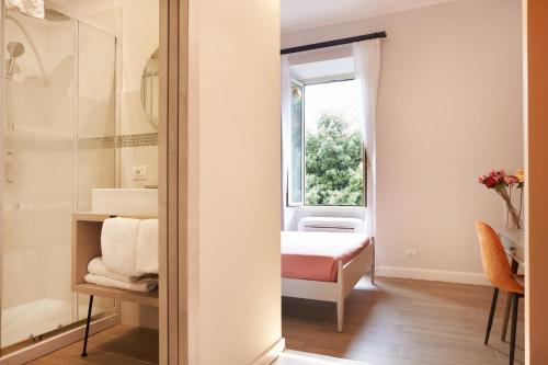 Koupelna v ubytování Hotel Reyes