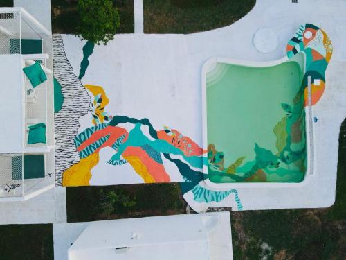 A piscina localizada em Epic Wild Wilpattu ou nos arredores