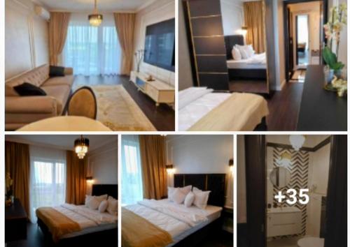 Postel nebo postele na pokoji v ubytování Apartament Avangarde