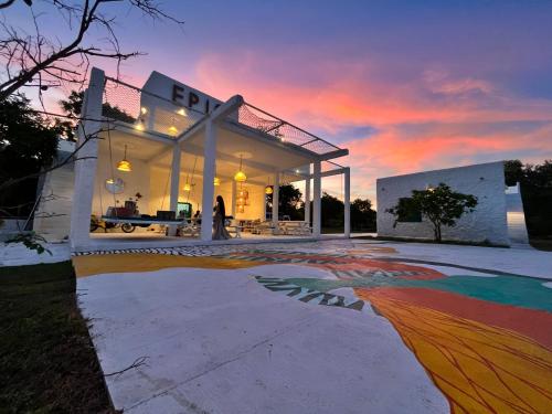 O edifício em que a villa se localiza