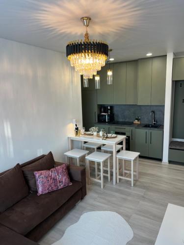 Η κουζίνα ή μικρή κουζίνα στο Chic Residence apartament 4