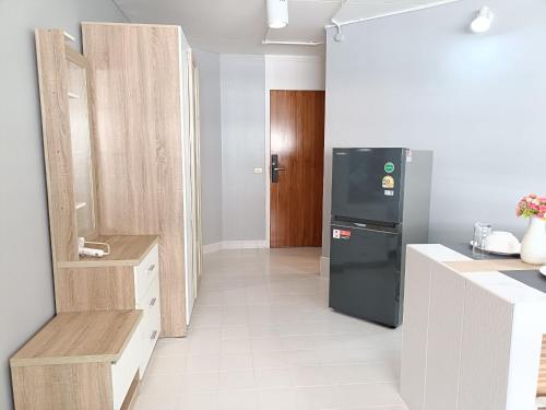 Kuchyň nebo kuchyňský kout v ubytování Impact DHIresidence at Muang Thong Thani