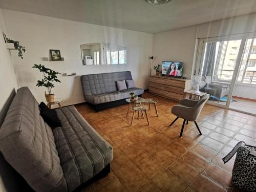 Spacieux Appartement Rose front mer et piscine