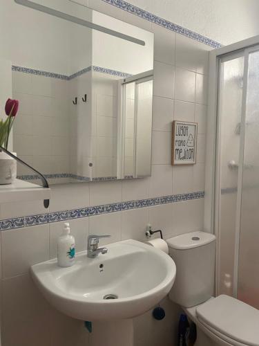 Kúpeľňa v ubytovaní CASA DEL PEZ Vivienda a pie de calle en Agua Amarga a 250 metros de la playa