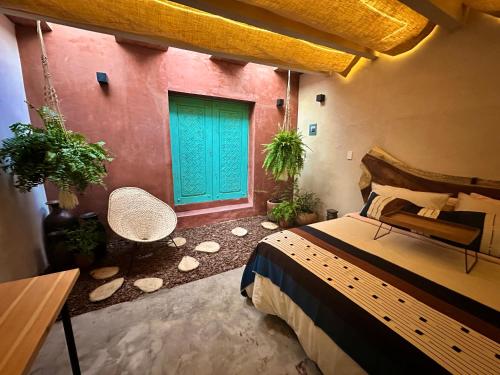 Χώρος καθιστικού στο Loft colonial en Teotihuacan