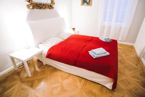 Cama o camas de una habitación en Living Vienna City Center