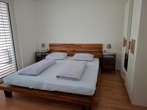 Postel nebo postele na pokoji v ubytování Ferienwohnung Jolina