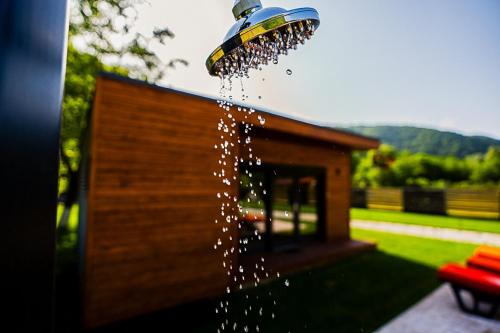 Κήπος έξω από το Wooden Chalet Retezat