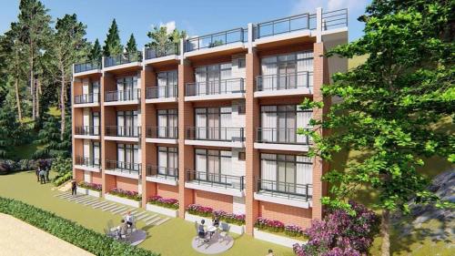 una rappresentazione architettonica di un edificio di Hotel Dhulikhel View Point a Dhulikhel