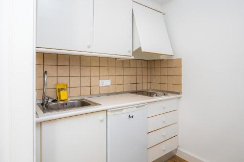 Kuchyň nebo kuchyňský kout v ubytování Apartament Massanet 1b
