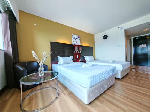 Katil atau katil-katil dalam bilik di Meetsuite at Ming Garden Residence