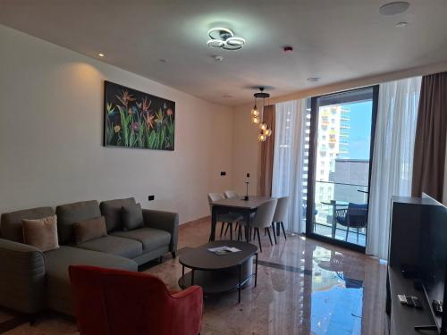 Zona de estar de Best View Fortina Luxury Suites
