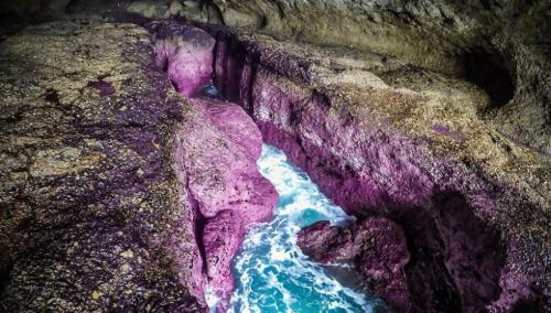 an aerial view of a river in a cave at Breath taking Bay Views Private Pad Spacious in Morisset East