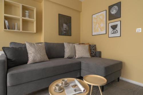 Χώρος καθιστικού στο APARTIO ROOMS Zabrze