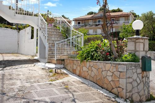 a set of stairs leading to a house at Zante View Family Studio 3 in Tsilivi