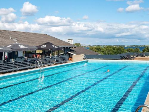 a swimming pool at a hotel with a pool at 5 person holiday home in Aabenraa in Aabenraa