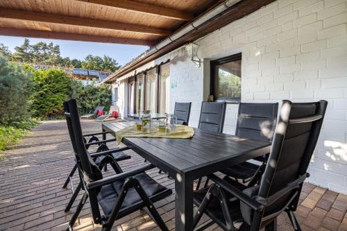Kawasan patio atau luaran di Ferienwohnungen zur Reuse