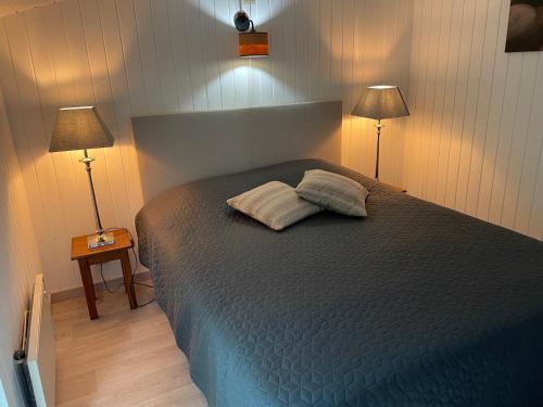 Postel nebo postele na pokoji v ubytování Le petit gîte