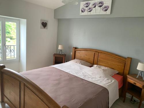 Posteľ alebo postele v izbe v ubytovaní Belle longere 130 m2 aux portes du marais poitevin