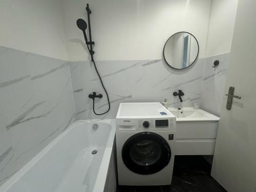 Koupelna v ubytování Apartmán Strážske s balkónom