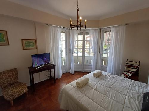 Postel nebo postele na pokoji v ubytování DESCANSO IDEAL "con Estilo"