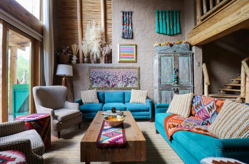 Χώρος καθιστικού στο Fabulous 3BR House in Valle Sagrado