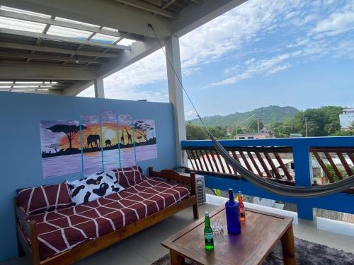 ระเบียงหรือลานระเบียงของ Hotel majai