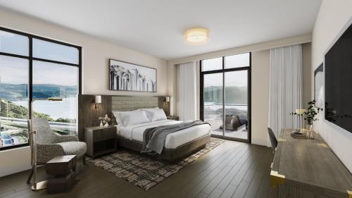 Кровать или кровати в номере Residences At Grand Hyatt Deer Valley