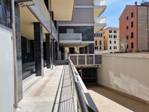 a view from the balcony of a building at La Bella Vita in Darsena in Savona