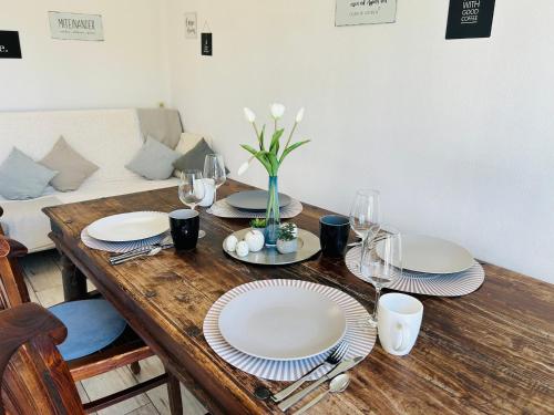 Χώρος καθιστικού στο Apartment AlbGlück 1 Hechingen
