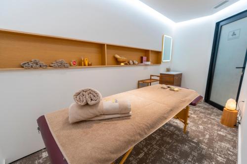 Ein Bett oder Betten in einem Zimmer der Unterkunft Hotel Golden Palace