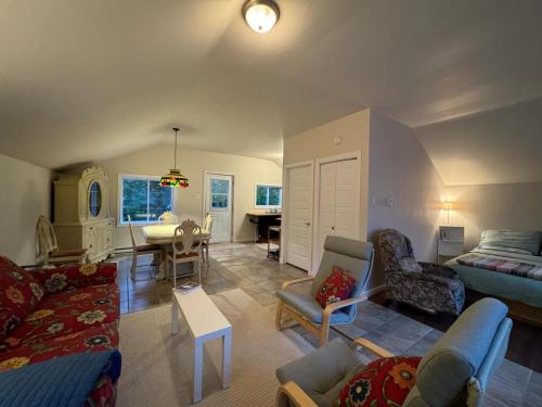 Ruang duduk di Loft Nature Laurentides