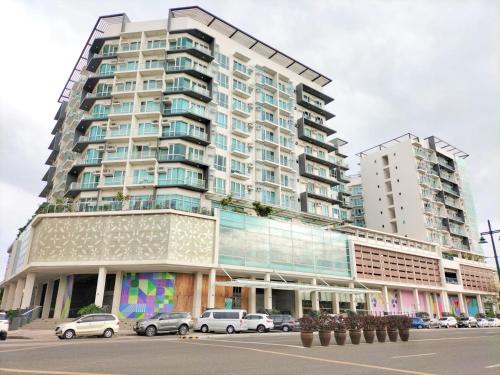 Bygningen som lejlighedshotellet ligger i