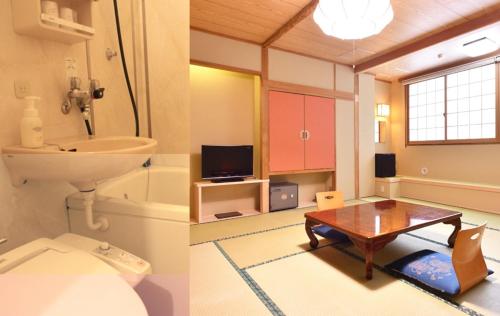 Koupelna v ubytování Hotel New Kotobuki