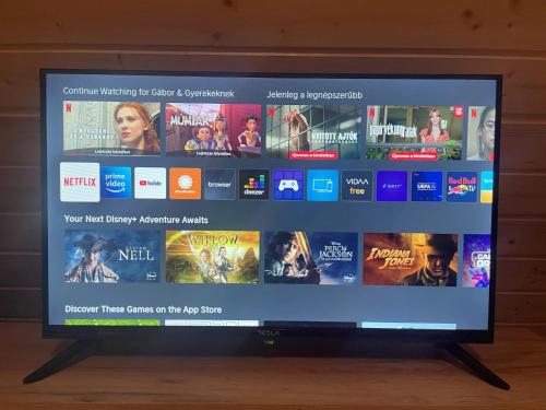 Fecske Kabinにあるテレビまたはエンターテインメントセンター