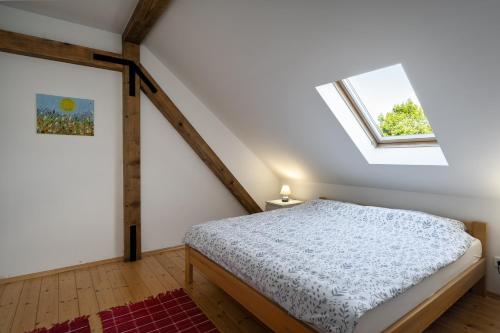 Postel nebo postele na pokoji v ubytování Apartman Rujka