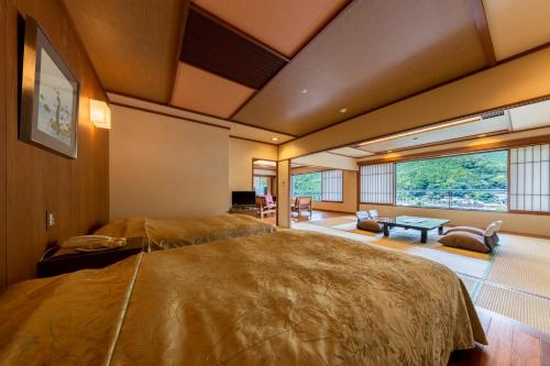 Posezení v ubytování Kinugawa Hotel Mikazuki